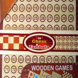 2 in 1 Chess & Tambola Wooden Games
